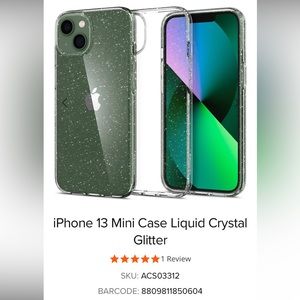 ✨Spigen iPhone 13 Mini Case Liquid Crystal Glitter BNIB - Sold Out Online!✨